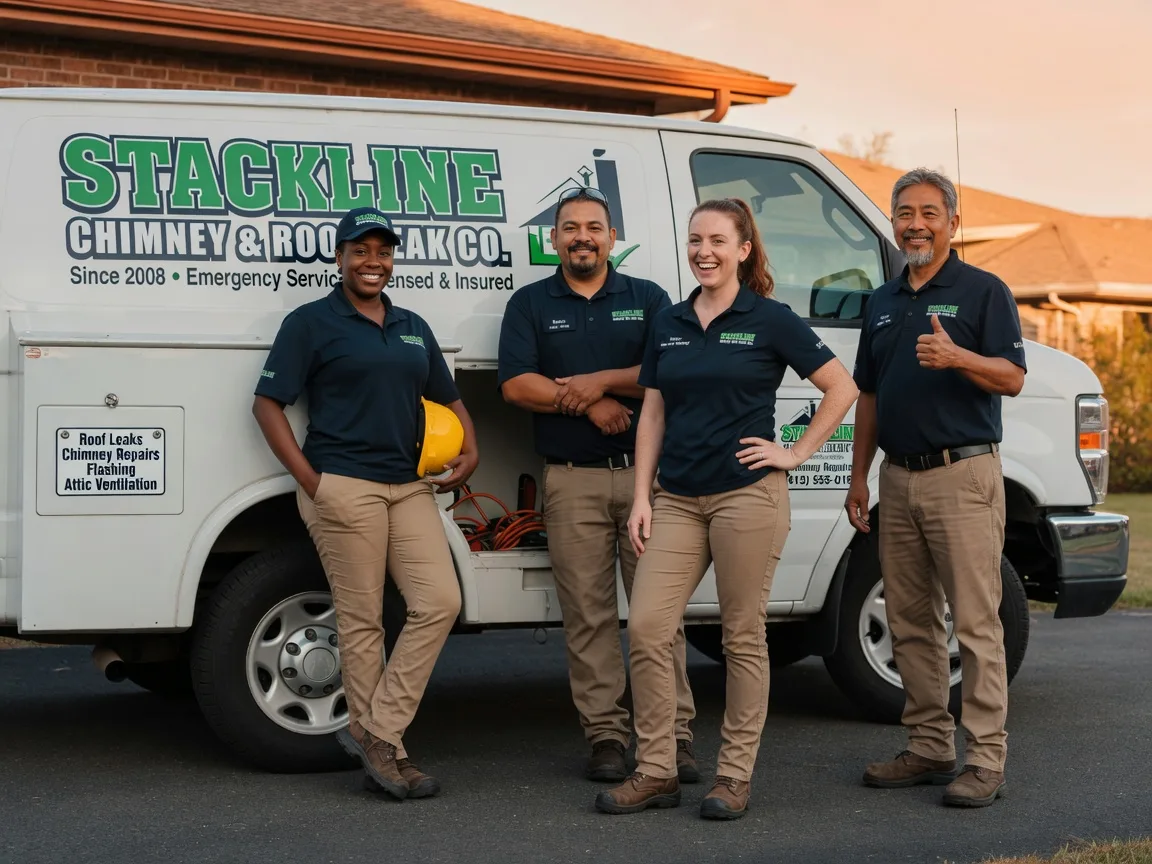 Chimney flashing repair company in Howe, TX